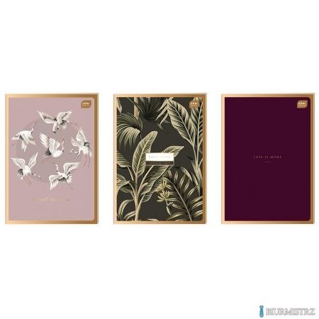 Zeszyt A4 60k kratka METALLIC SATIN GOLD INTERDRUK