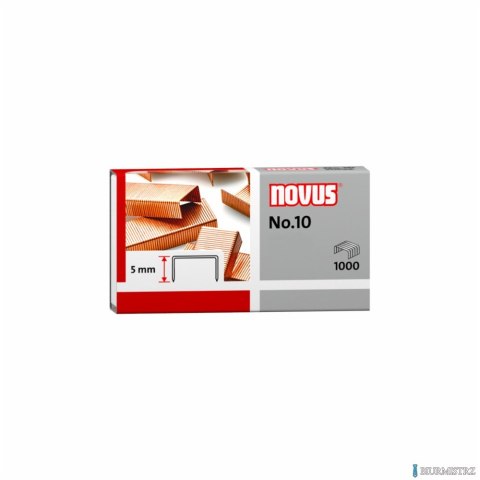 Zszywki miedziowane 10 1000szt NOVUS 040-0207
