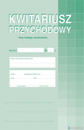 400-1 Kwitariusz przychodowy A4 30 kartek MICHALCZYK I PROKOP