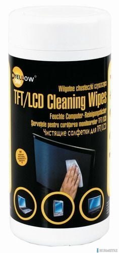 Chusteczki do czyszczenia ekranów YELLOW ONE (125-1034) 100szt duża tuba