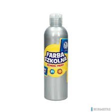 Farba szkolna Astra 250 ml - metaliczna srebrna, 301217034
