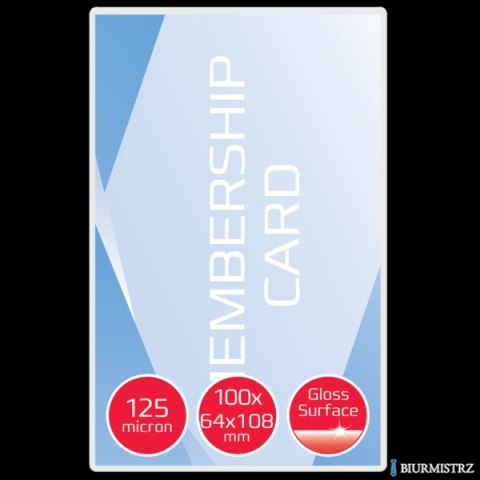 Folie do laminacji oznaczeń bagażu GBC, 125 mic. , 100 szt. 3740433 (X)