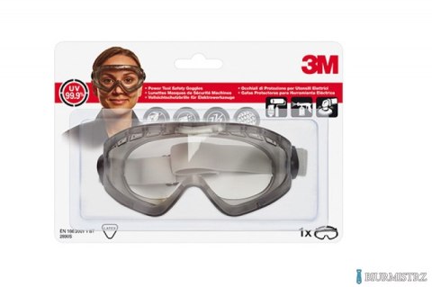 Gogle ochronne 3M (2890), transparentne