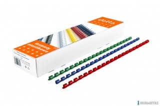 Grzbiety do bindowania DOTTS 25 mm czerwone, opakowanie 50 szt.