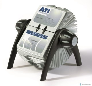Kartoteka obrotowa VISIFIX flip na 400 wizytówek czarna DURABLE 2417-01