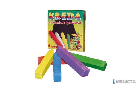 Kreda kolorowa 6szt.B3 MAR-BOR
