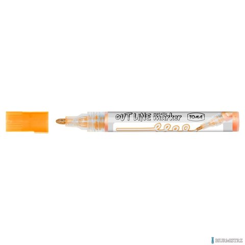 Marker OUTLINE srebrno-pomarańczowy TO-404 Toma