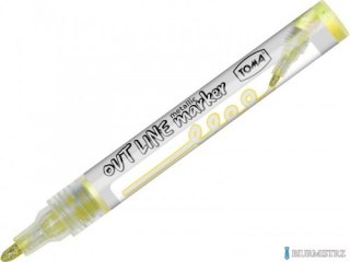 Marker OUTLINE srebrno-żółty TO-404 Toma