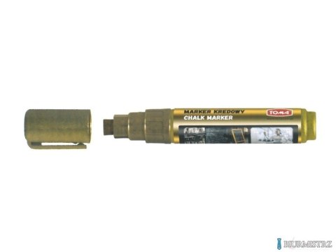 Marker kredowy, końcówka ścięta 8mm, 8g tuszu złoty TO-291 Toma