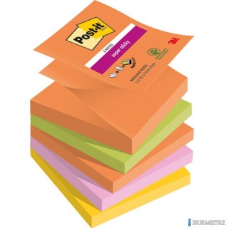 Nowy indeks blk0049011 Bloczek samoprzylepny POST-IT Super Sticky (R330-5SS-BOOS), 76x76mm, 5x90 kart., BOOST