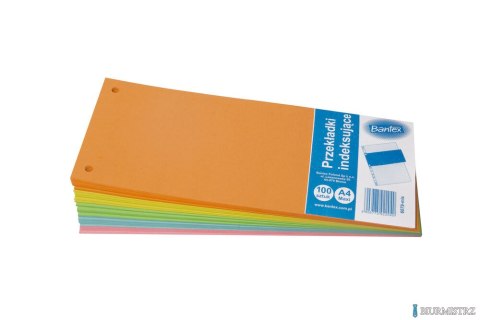 Przekładki indeksujące kartonowe 1/3 A4 ELBA, miks kolorów, 100553887