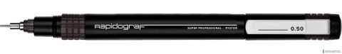 Rapitograf, Pisak Kreślarski Super Professional grubość 0.50mm (brązowy) RYSTOR
