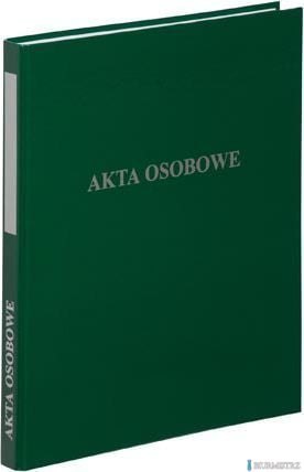 Segregator A4/2, dwuringowy, AKTA OSOBOWE zielony VAUPE, 030/06