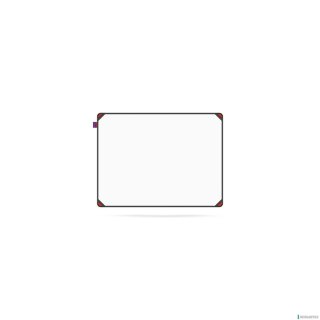 Tablica suchościeralna magnetyczna MemoBe idea EDGE ALL BLACK, powierzchnia biała, rama aluminiowa czarna, 60x45 cm MITM060045.0