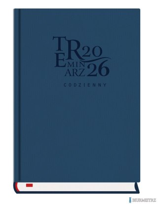 Terminarz Codzienny A5 2026 - granat Michalczyk i Prokop T-255T-3G kalendarz dzienny (sb i nd na oddzielnych stronach)