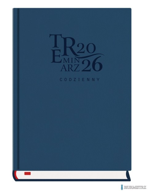 Terminarz Codzienny A5 2026 - granat Michalczyk i Prokop T-255T-3G kalendarz dzienny (sb i nd na oddzielnych stronach)