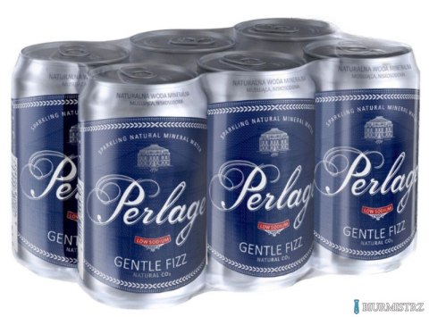 Woda CISOWIANKA 0.33l Perlage gazowana puszka opakowanie 6szt