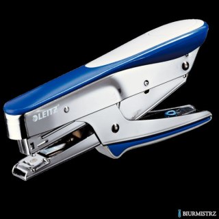 Zszywacz nożycowy metaliczny niebieski (No 10) 15 kartek 55450033 LEITZ