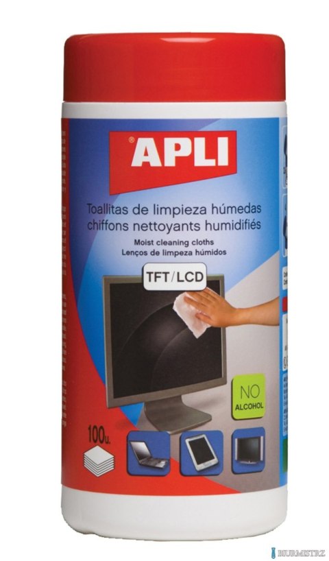 Chusteczki do czyszczenia ekranów APLI (11823) 100szt