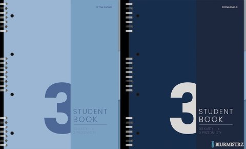 Kołozeszyt Top Studentbook 2SPI A5 100 kartek 70 g kratka 3 przekładki 40017952