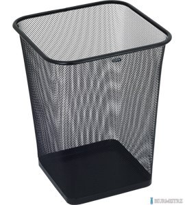 Kosz na papier kwadratowy 18l GR-017, czarny siatka GRAND 120-1459 SALE
