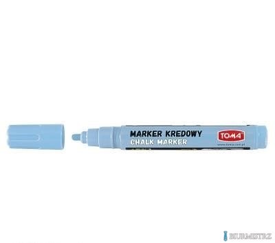 Marker kredowy, końcówka okrągła 4,5mm, 8g tuszu pastelowy niebieski TO-292 Toma