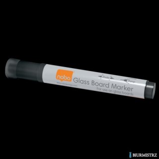 Markery Nobo do szklanych tablic, czarne (4)1905322 Nobo 1905322 suchościeralny