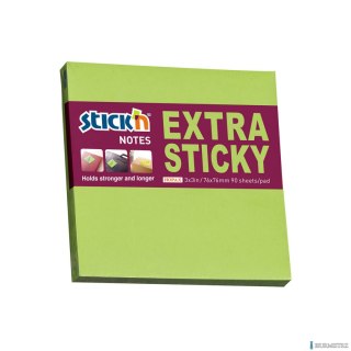 Notes samop. EXTRA STICKY 76x76 zielony neon 90 kart. 21672 MAPED