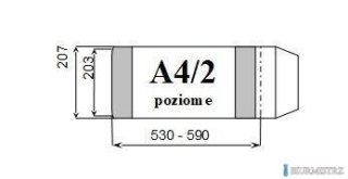 Okładka książkowa A4/2 poziom regulowana wys.wew.203mm (10) D&D
