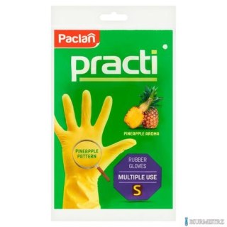 PACLAN Rękawice gumowe S żółte 00001