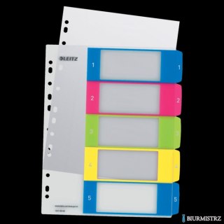 Przekładki plastikowe LETIZ WOW 1-5 12410000 do zadruku LEITZ