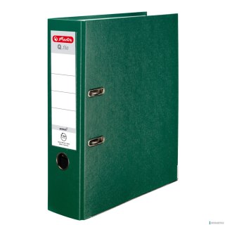 Segregator Q.FILE A4, 8 cm, PP zielony 300003086 HERLITZ