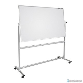 Tablica suchościeralno-magnetyczna ceramiczna obrotowo-jezdna biała 100 x 200 cm, TOS1020P3 2x3