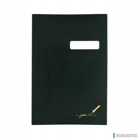 Teczka do podpisu 20-kart, okienko, zielona 1822245 BARBARA