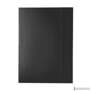 Teczka lakierowana z gumką A4 czarna ESSELTE 13439