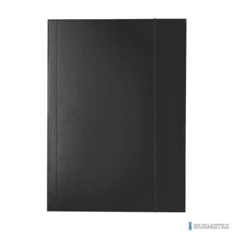 Teczka lakierowana z gumką A4 czarna ESSELTE 13439