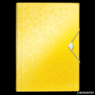 Teczka z 6 przegródkami PP Leitz WOW, żółta 45890016