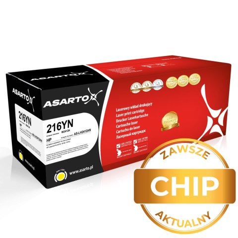 Toner Asarto do HP 216YN | W2412A | 850 str. | yellow | z chip