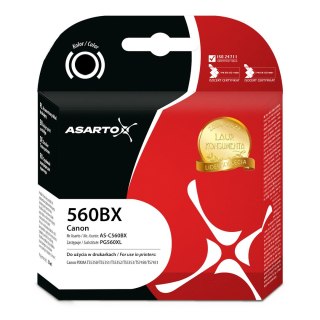 Tusz Asarto do Canon 560BX | 3712C001 | PG560XL | 600 str. | black