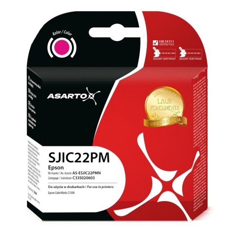 Tusz Asarto do Epson SJIC22PM | C33S020603 | 34ml | magenta