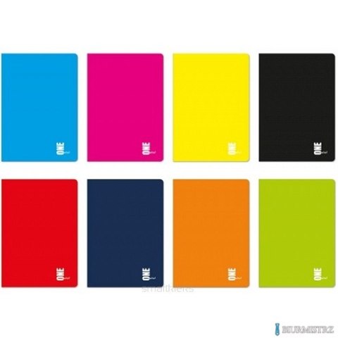 Zeszyt A5 80 kratka UV KOL.ONE COLOR 7034 INTERDRUK