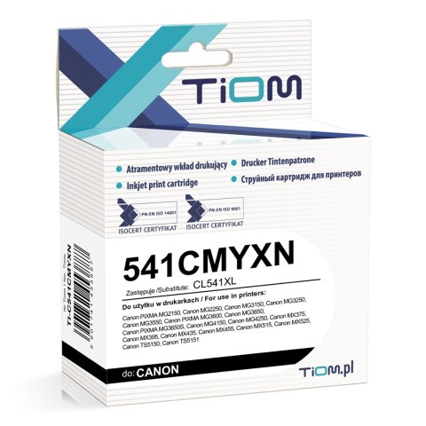 Tusz Tiom do Canon 541CMYXN | 5226B001 | CL541XL | 520 str. | kolor
