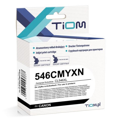 Tusz Tiom do Canon 546CMYXN | 8288B001 CL546XL | 340 str. | kolor