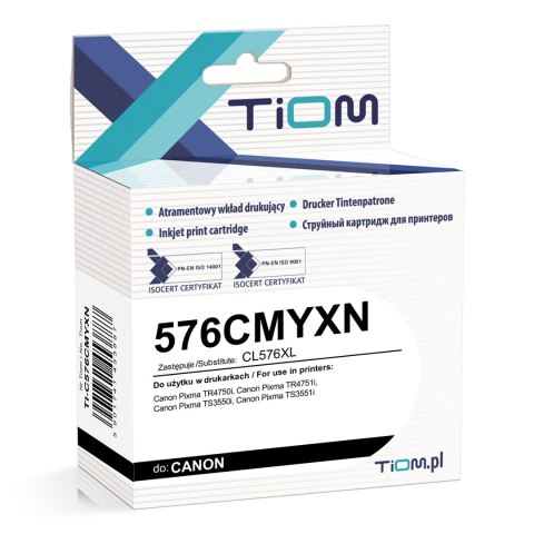 Tusz Tiom do Canon 576CMYXN | 5441C001 | CL576XL | 340 str. | kolor