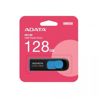 Adata pamięć UV128 128GB USB 3.2 czarno-niebieski