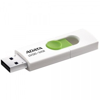 Adata pamięć UV320 64GB USB3.2 biało-zielony