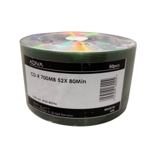 Adiva CD-R | 700MB | x52 | szpindel 50 szt.| 80min | White Inkjet Printable