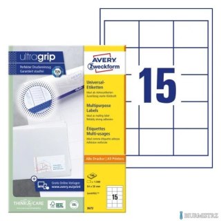 Trwałe etykiety uniwersalne 3672 64x50 100 ark. Avery Zweckform
