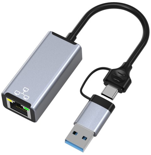 Adapter USB/TYPE C Ethernet 1000Mbps