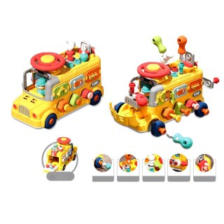 Autobus skręcany edukacyjny żółty